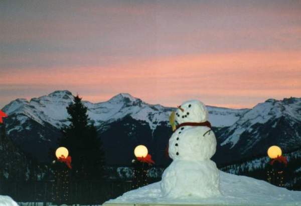 Banff Snowman Copyright Shelagh Donnelly