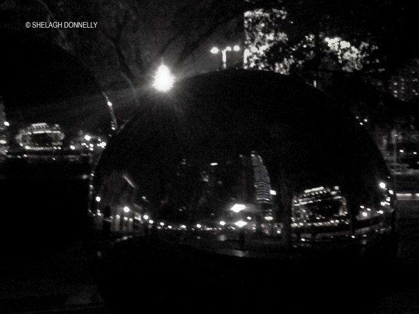 Mirror Balls at Empress Place , Asian Civilisations Museum, Singapore 16-8912 Copyright Shelagh Donnelly